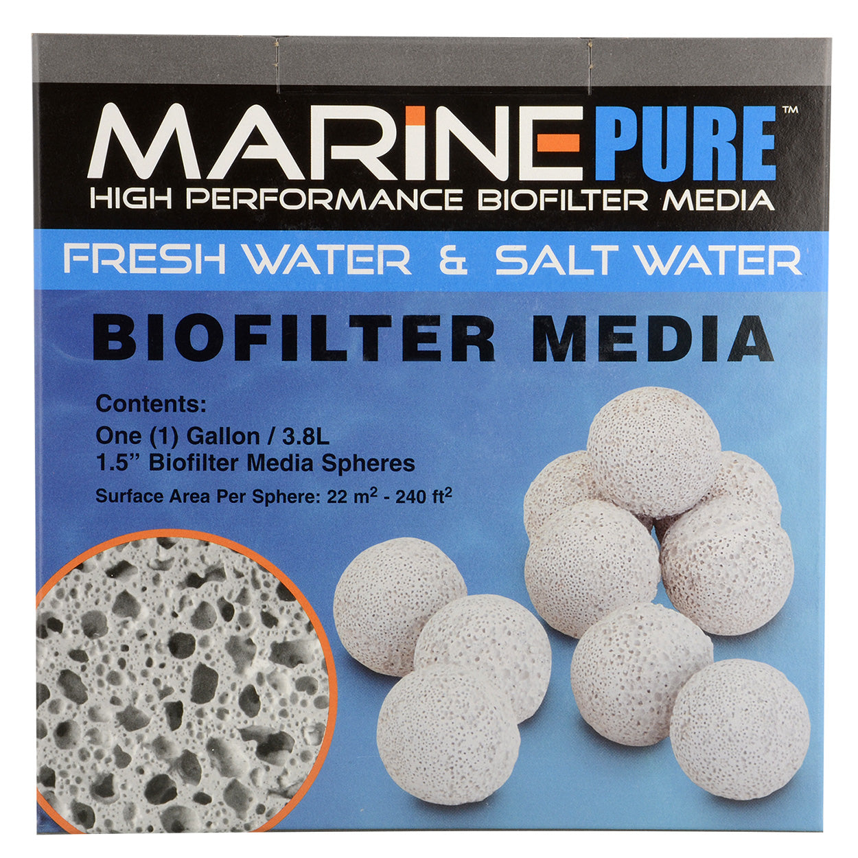 Marine Pure Biofilter Media Spheres - 1.5" - 2 qt