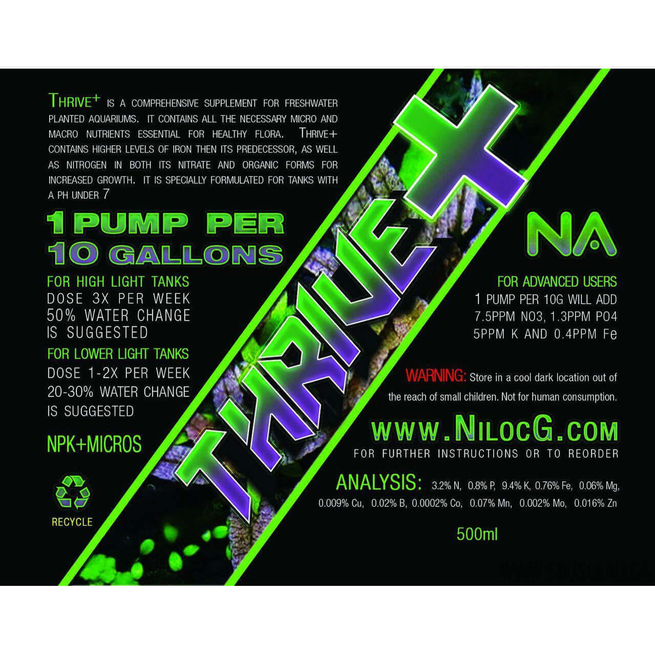 Thrive+ all in one fertilizer NilocG Aquatics