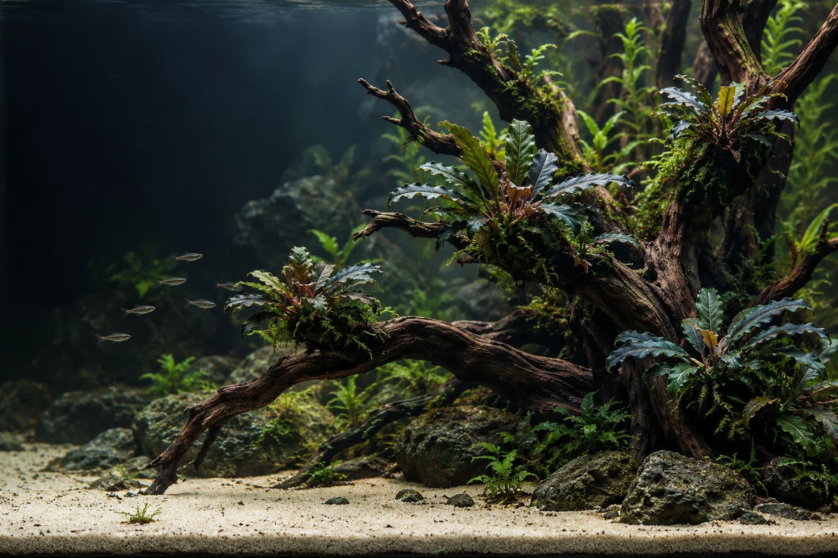 Planting Bucephalandra: attachment and establishment
