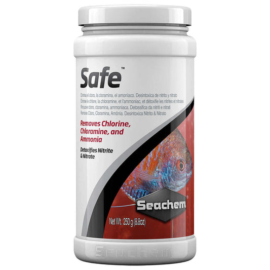 Safe - remove chlorine and chloramine Seachem
