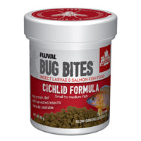 Microgranulés Bug Bites Fluval pour cichlidés de petite à moyenne taille, 1,4-2,0 mm, 45 g