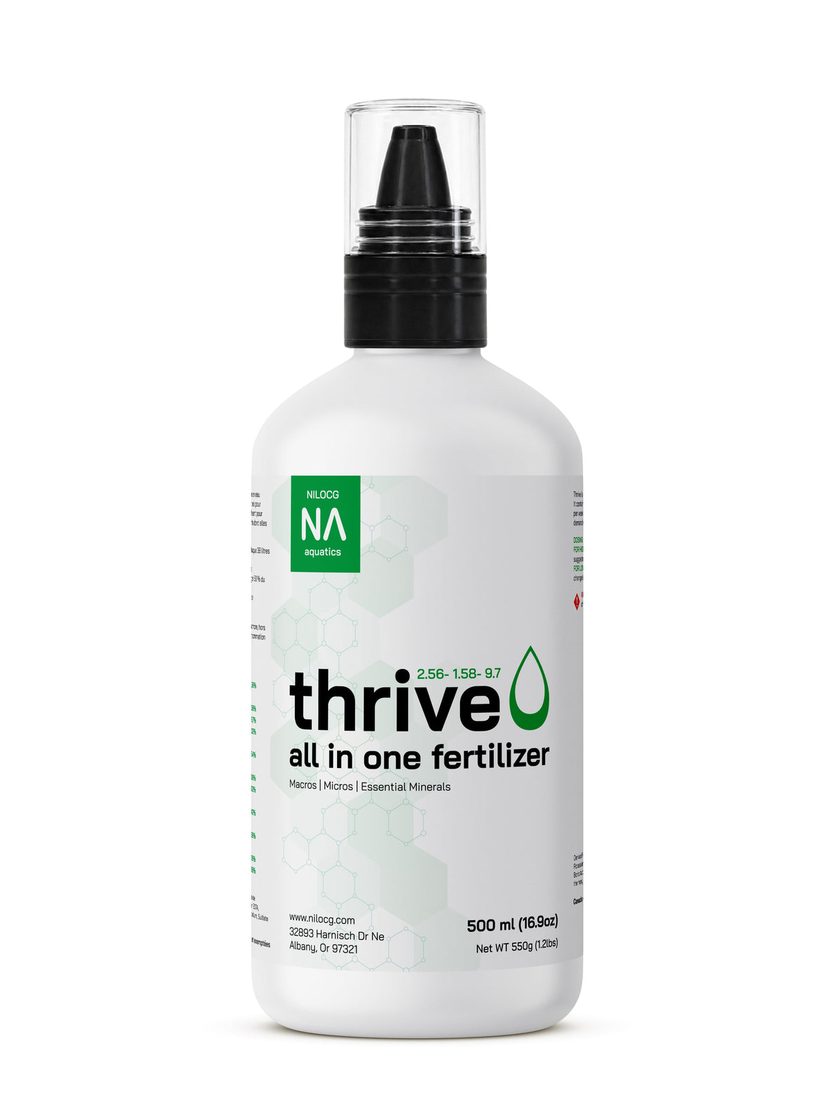 Thrive All-in-One Liquid Aquarium Plant Fertilizer — 500mL (16.9 Ounces)