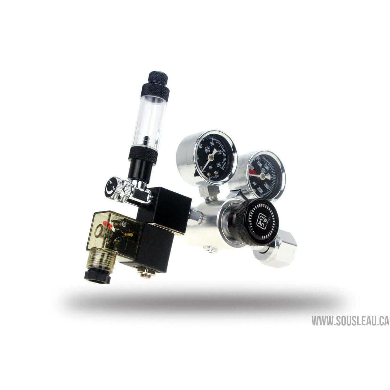 CO2ART PRO-SE SERIES DUAL STAGE REGULATOR WITH INTEGRATED SOLENOID
